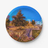 Twilight auf dem Park Central Square Pappteller (Vorderseite)