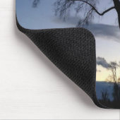 Twilight auf den Baum im Winter Mousepad (Ecke)