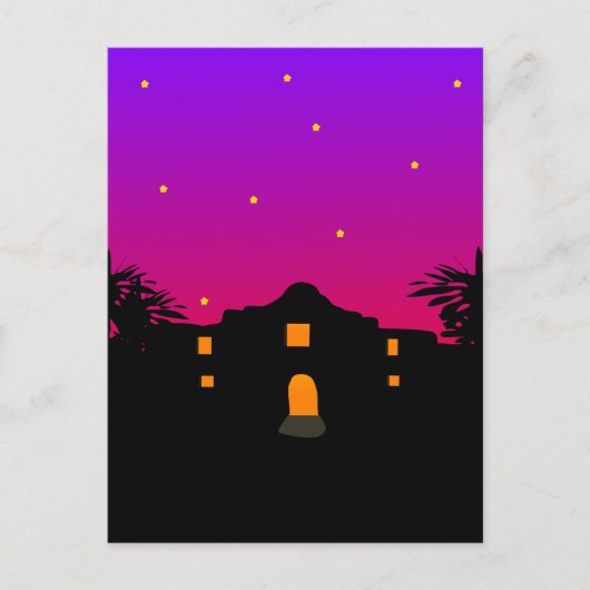 Twilight auf der Alamo Postkarte (Vorderseite)