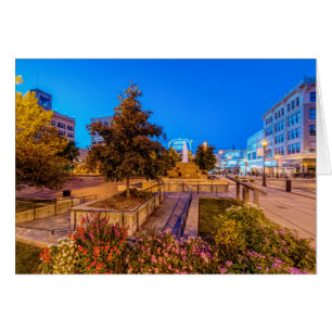 Twilight auf der Park Central Square Grußkarte