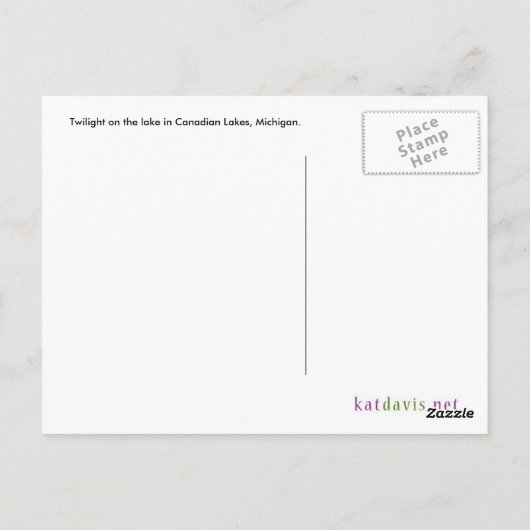 Twilight auf der Postkarte (Rückseite)