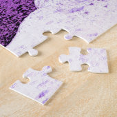 Twilight Beach in Violet und Lila Puzzle (Seite)