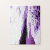 Twilight Beach in Violet und Lila Puzzle (Vertikal)