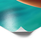 Twilight Beach Portrait - Frau in Neon Pink Bikin Fotodruck (Ecke)