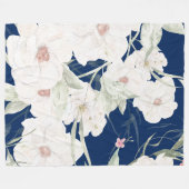 Twilight Bloom I Fleece Blanket - Florals (Vorderseite (Horizontal))