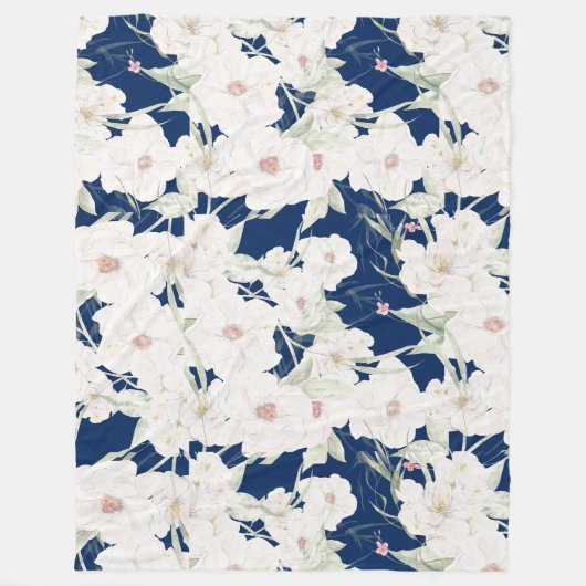 Twilight Bloom II Fleece Blanket - Florals (Vorderseite)