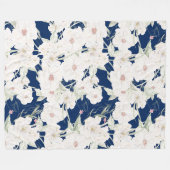 Twilight Bloom II Fleece Blanket - Florals (Vorderseite (Horizontal))