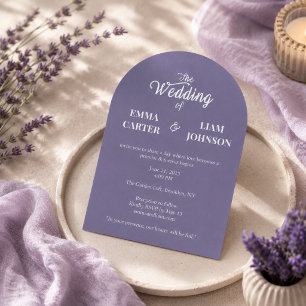 Twilight Bloom Minimal Wedding Einladung