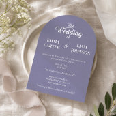 Twilight Bloom Minimal Wedding Einladung