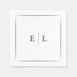 Twilight Bloom Minimal Wedding Serviette