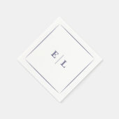 Twilight Bloom Minimal Wedding Serviette (Ecke)