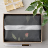 Twilight Bloom: Rose Branch Decoupage Seidenpapier (Geschenk)