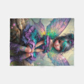 Twilight Blossom Fairy Fleecedecke (Vorderseite (Horizontal))