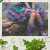 Twilight Blossom Fairy Geschirrtuch (Gefaltet)