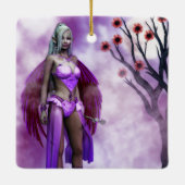 Twilight Blossom Fairy Keramikornament (Rückseite)