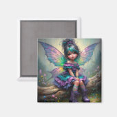Twilight Blossom Fairy Magnet (Vorderseite/Rückseite)