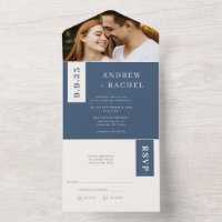 Twilight Blue Blocks Wedding Foto