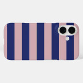 Twilight Blue Sunrise Pink Stripes Case-Mate iPhone Hülle (Rückseite (Horizontal))