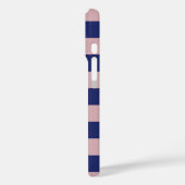 Twilight Blue Sunrise Pink Stripes Case-Mate iPhone Hülle (Rückseite / Links)