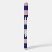 Twilight Blue Sunrise Pink Stripes Case-Mate iPhone Hülle (Rückseite / Rechts)