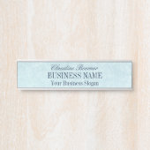 Twilight Blue Textured Look Hängende Schreibtisch Türschild (Vorderseite )