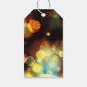 Twilight Bokeh Lights Gastgeschenk Hochzeit Geschenkanhänger (Rückseite)