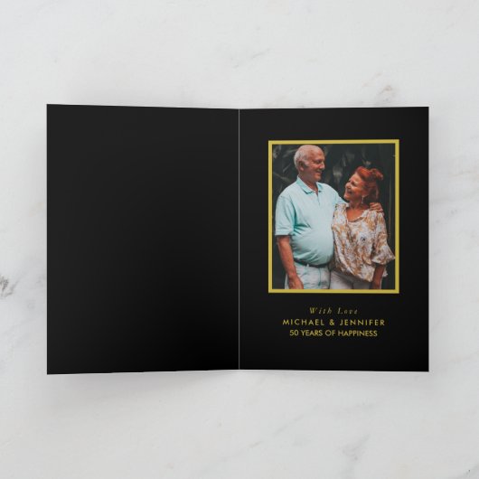 Twilight Bokeh Lights, Jahrestag Danke Karte (Innenseite)