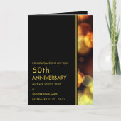 Twilight Bokeh Lights, Jahrestag Karte (Vorderseite)