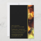 Twilight Bokeh Lights Wedding Einladung (Vorderseite)