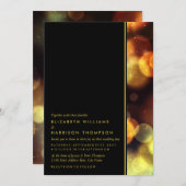 Twilight Bokeh Lights Wedding Einladung (Vorne/Hinten)