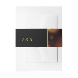 Twilight Bokeh Lights Wedding Einladungsbanderole