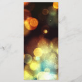 Twilight Bokeh Lights Wedding Menükarte (Rückseite)