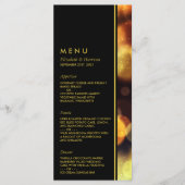 Twilight Bokeh Lights Wedding Menükarte (Vorderseite)