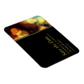 Twilight Bokeh Lights Wedding Save the Date Magnet (Rechte Seite)