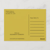 Twilight Bokeh Lights Wedding Vielen Dank Postkarte (Rückseite)