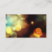 Twilight Bokeh Lights Wedding Website Begleitkarte (Rückseite)