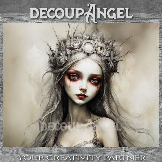 Twilight Bride Christina - Decoupage - Seidenpapier