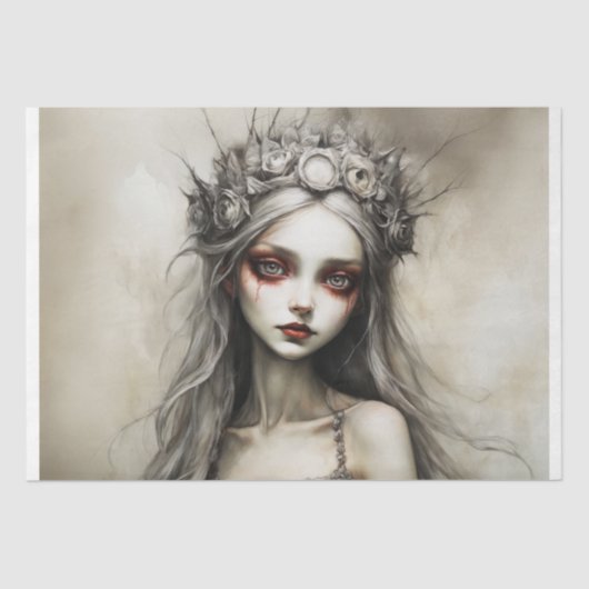 Twilight Bride Christina - Decoupage - Seidenpapier (Vorderseite)