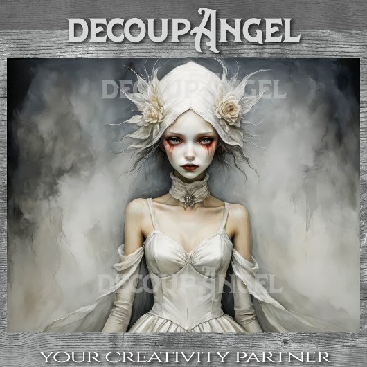 Twilight Bride Marie - Decoupage - Seidenpapier