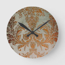 Twilight Brocade Faceless Wall Clock