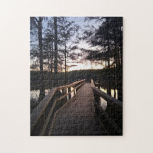 Twilight-Brücke im Zypressenwald