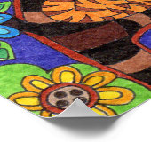 Twilight Cat Tree of Life Folk Art Poster (Ecke)