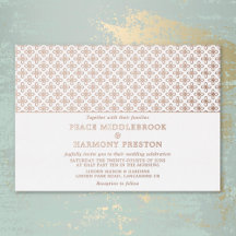 Twilight Charms Rose Gold White Wedding