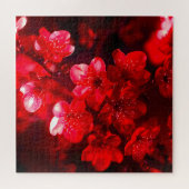 Twilight Cherry Blossom Glow Puzzle (Horizontal)