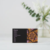 Twilight Coole Abstrakte Kunst, Fraktal und Kultur Visitenkarte (Stehend Vorderseite)