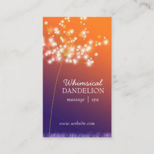 Twilight Dandelion Business Termin Karten