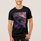 Twilight Dragon in Purple Storm Tri-Blend Shirt (Vorderseite)