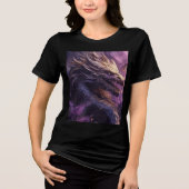 Twilight Dragon in Purple Storm Tri-Blend Shirt (Vorderseite)