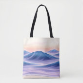 Twilight Drift Fluid Abstrakt Coastal Tasche (Vorderseite)
