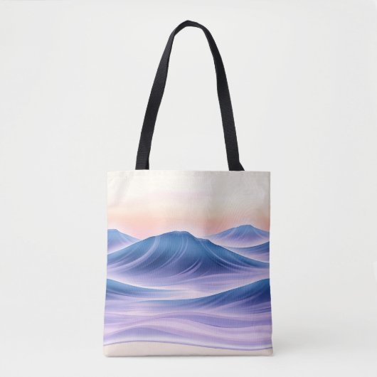 Twilight Drift Fluid Abstrakt Coastal Tasche (Vorderseite)